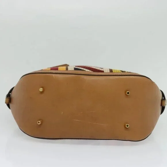 BURBERRY Hand Bag Leather 2way Beige Auth 113749V - Picture 6 of 15